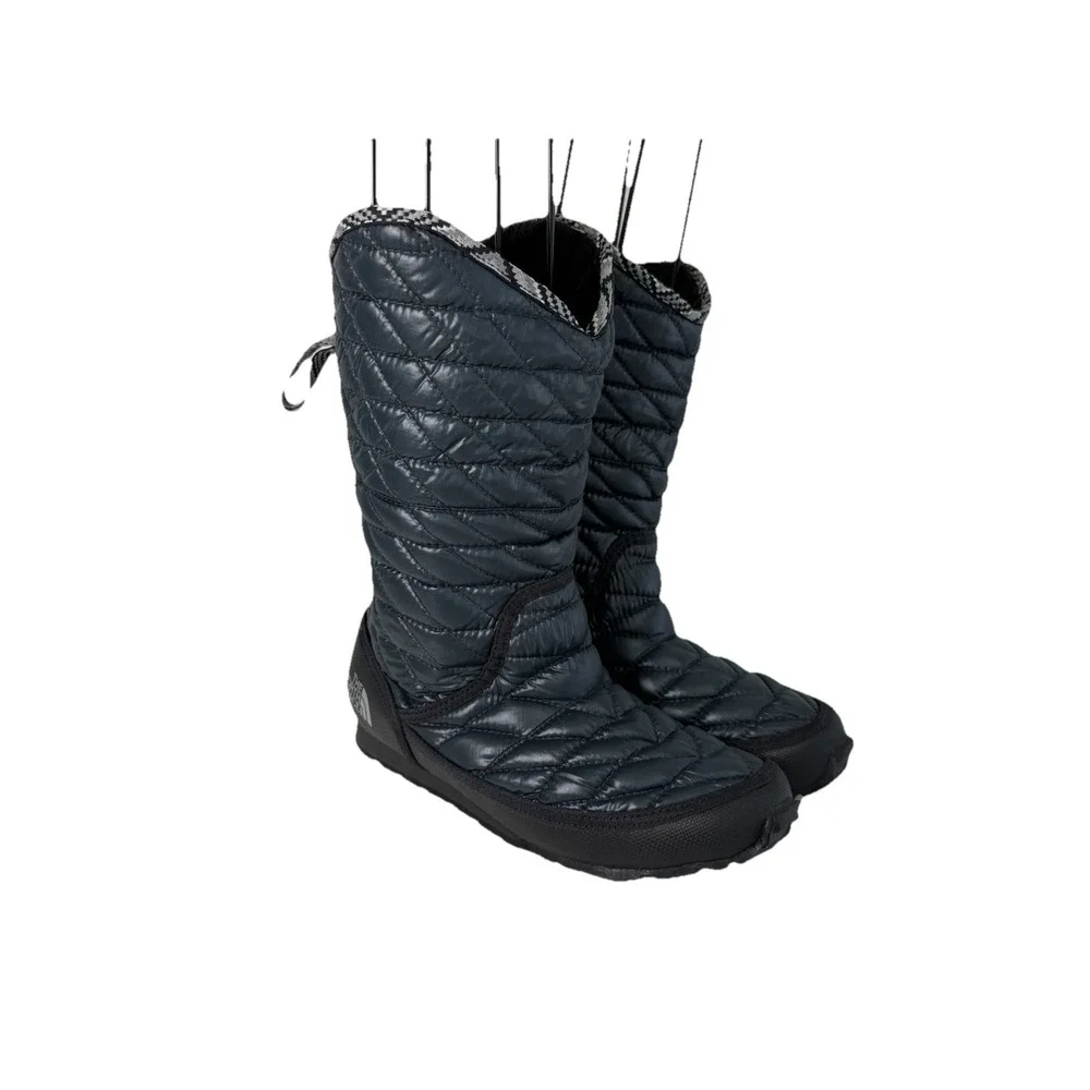 The North Face Warm Fleece Lined Winter Boots Black Women's Size 7 No‎ Box